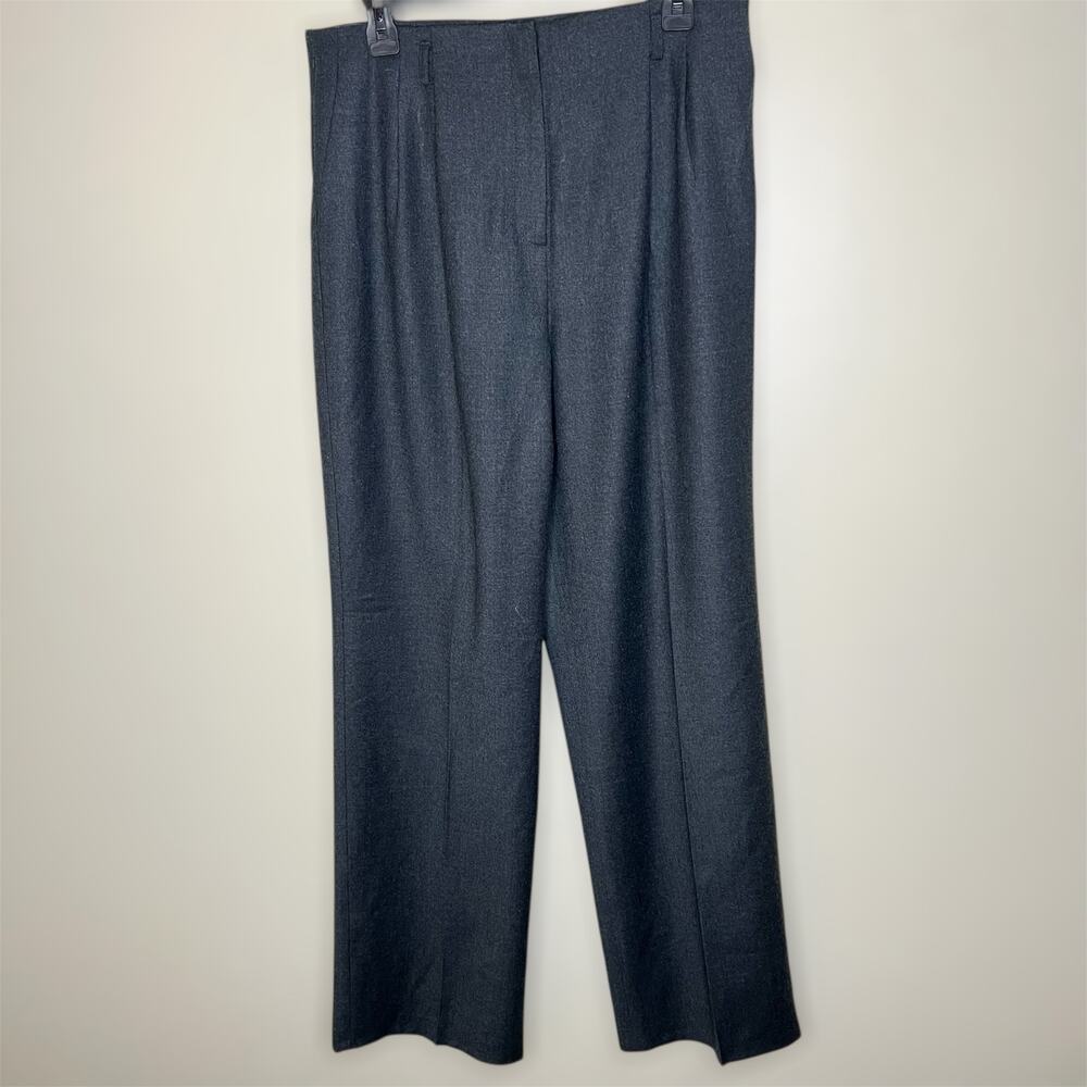 Vtg Talbots Wool Blend Trouser Pants 12 Womens Pleated Straight 90s Work Preppy